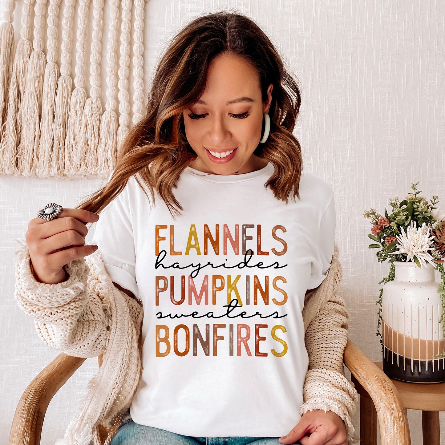 Pumpkins Bonfires T-Shirt