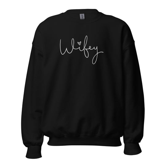 Wife Sweatshirt Brodert