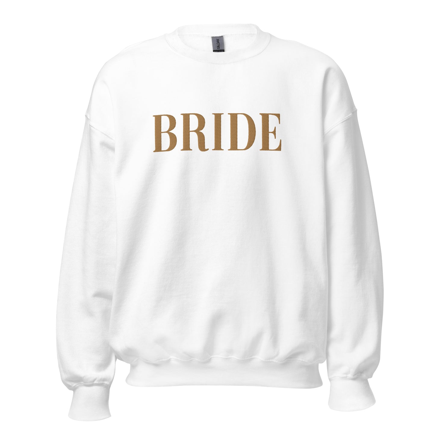 Bride Sweatshirt Embroidered Gold
