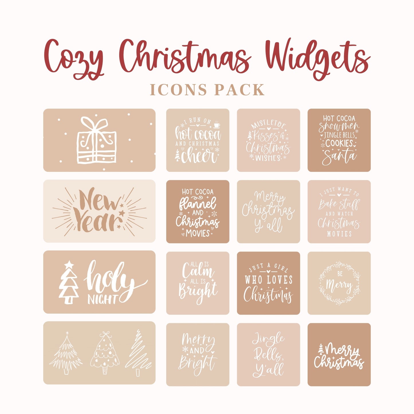 Cozy Christmas App Icons