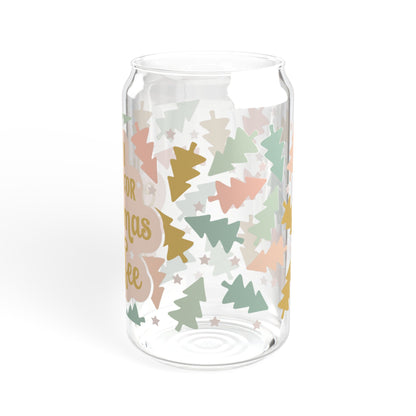 Christmas Coffee Glass
