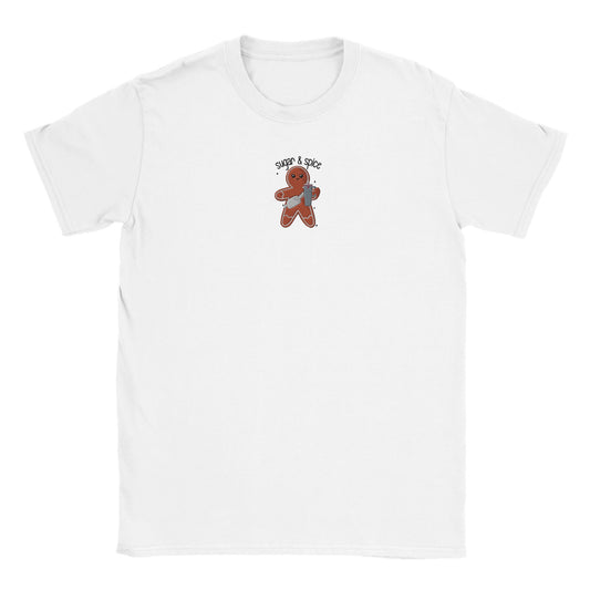 Gingerbread t-skjorte til barn - Brodert