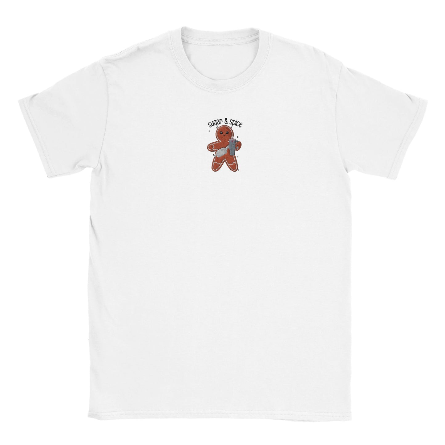 Gingerbread t-skjorte til barn - Brodert