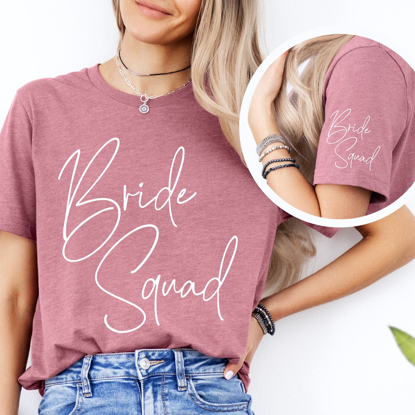 Bride squad t-skjorte til bryllup