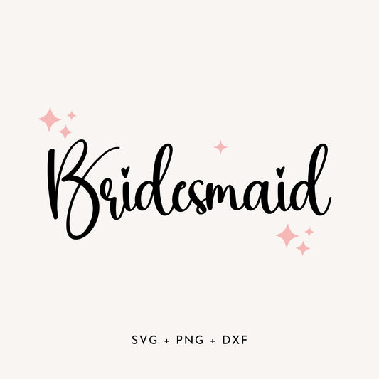 Bridesmaid Svg