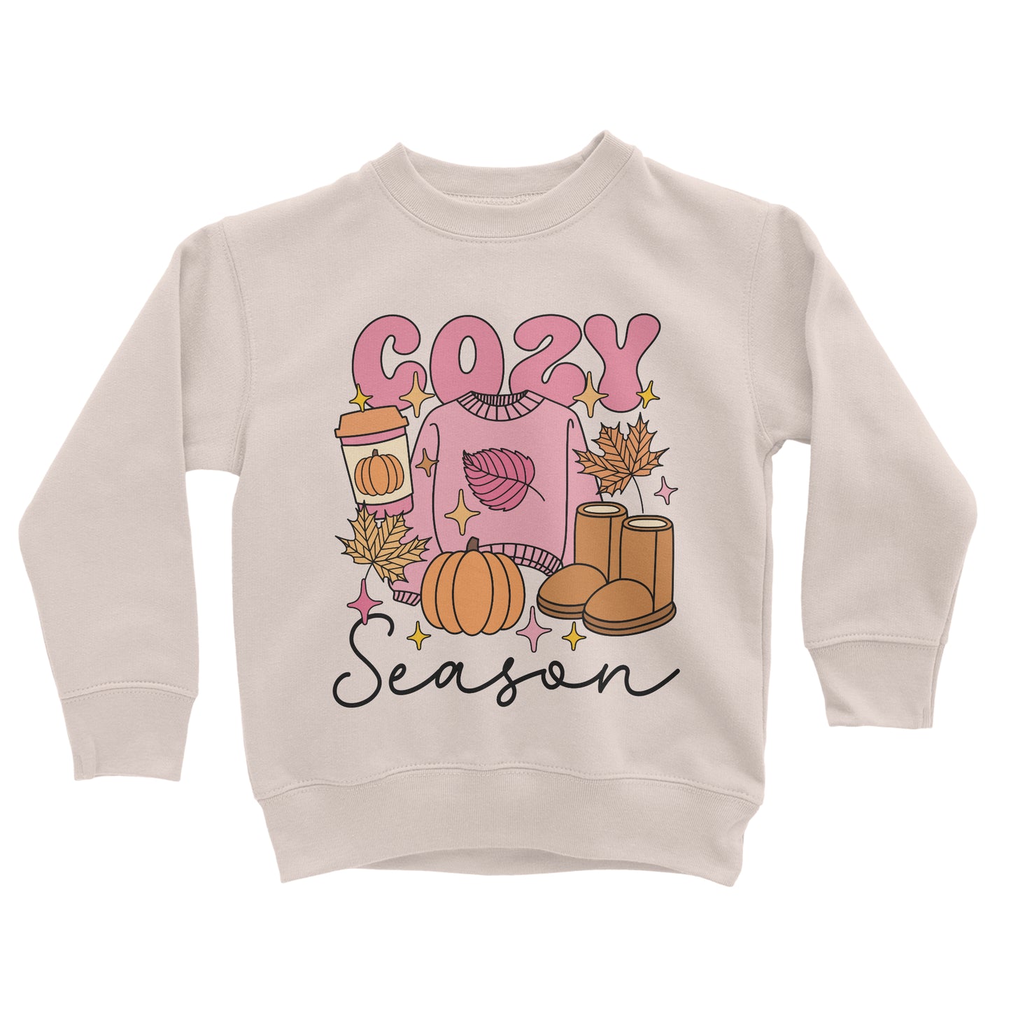 cozy season sweatshirt til barn pink