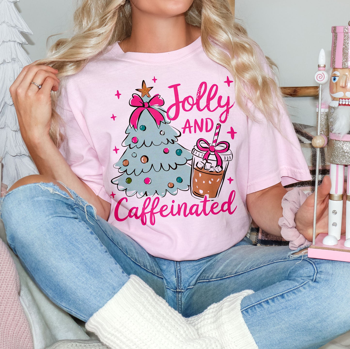 Jolly Christmas T-skjorte | Bella + Canvas