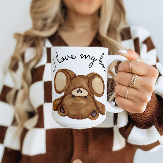 krus i love my boo teddybjørn