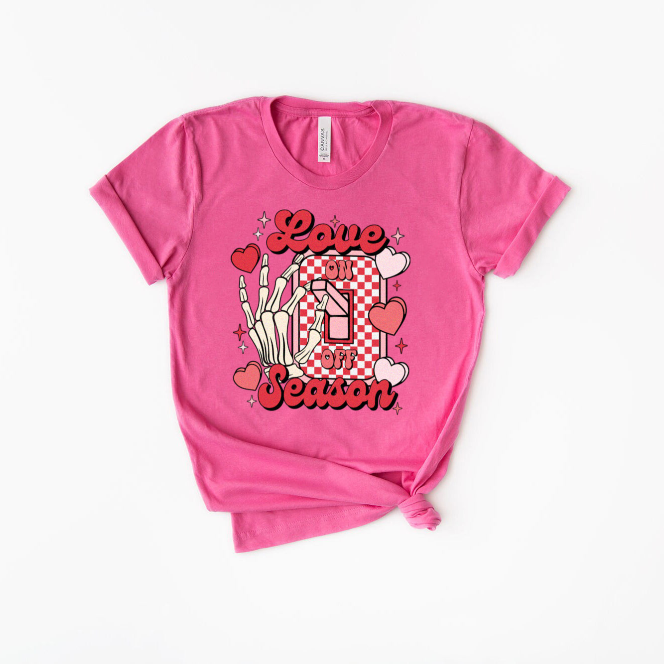 love season t-skjorte berry pink
