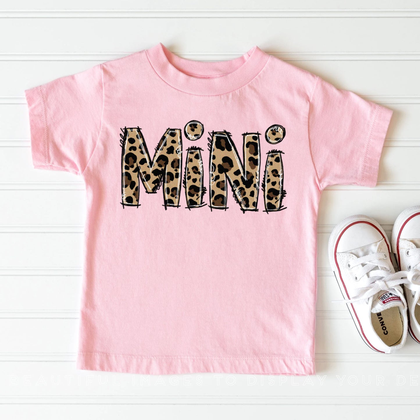 mini t-skjorte til baby i rosa farge