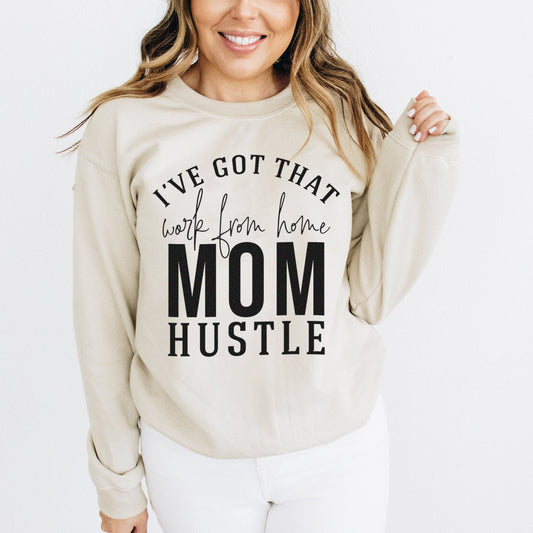 mom hustle sweatshirt sand