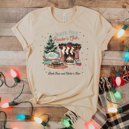 North Pole Reader's Club T-skjorte | Bella + Canvas