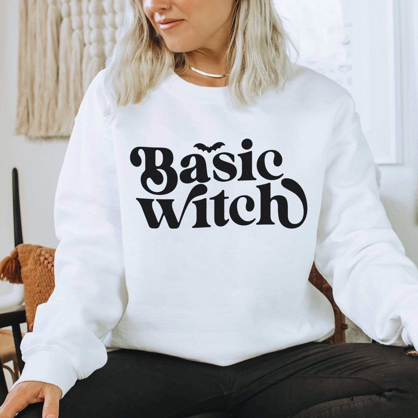 Basic Witch Halloween genser