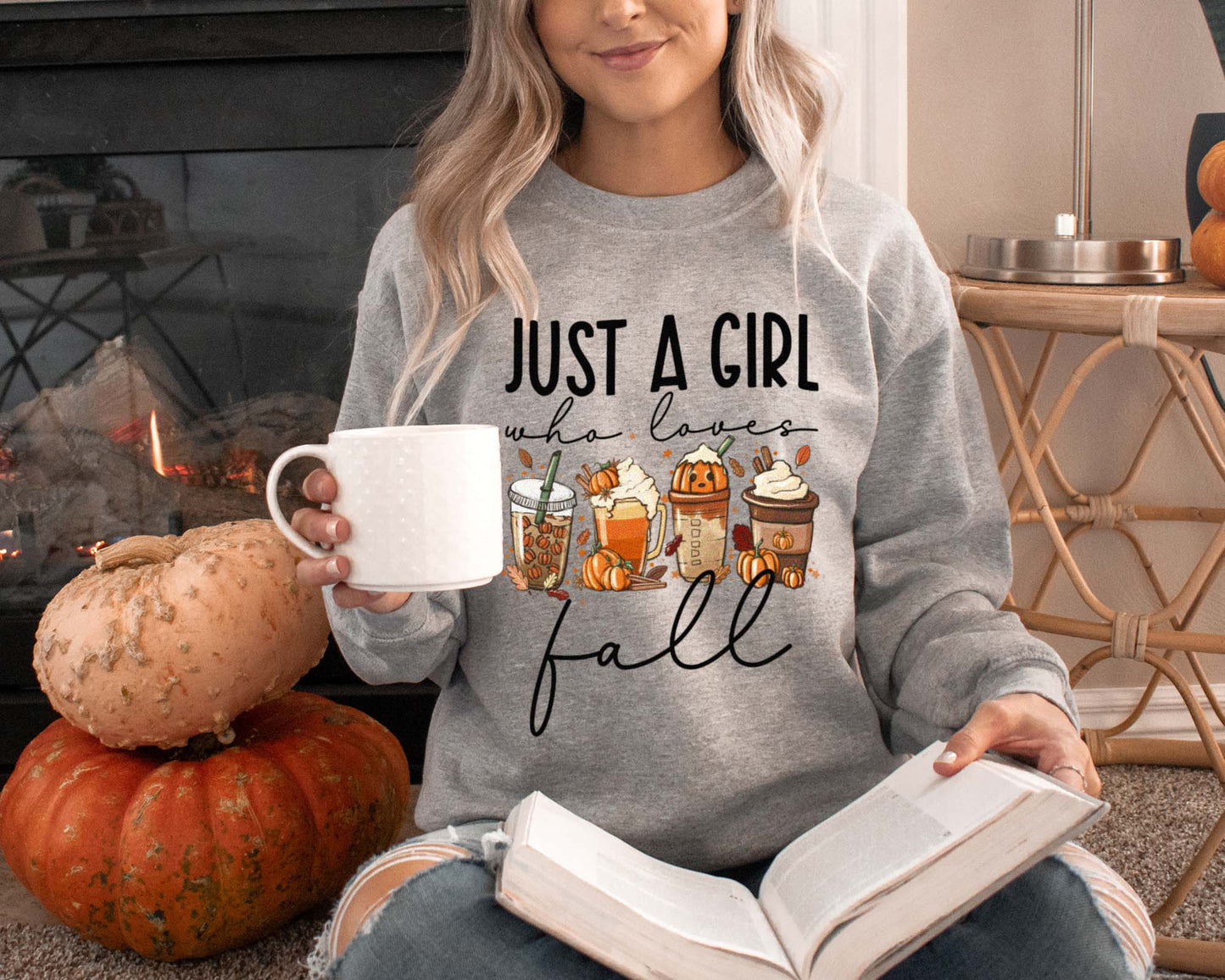 Just A Girl Who Loves Fall Sweatshirt