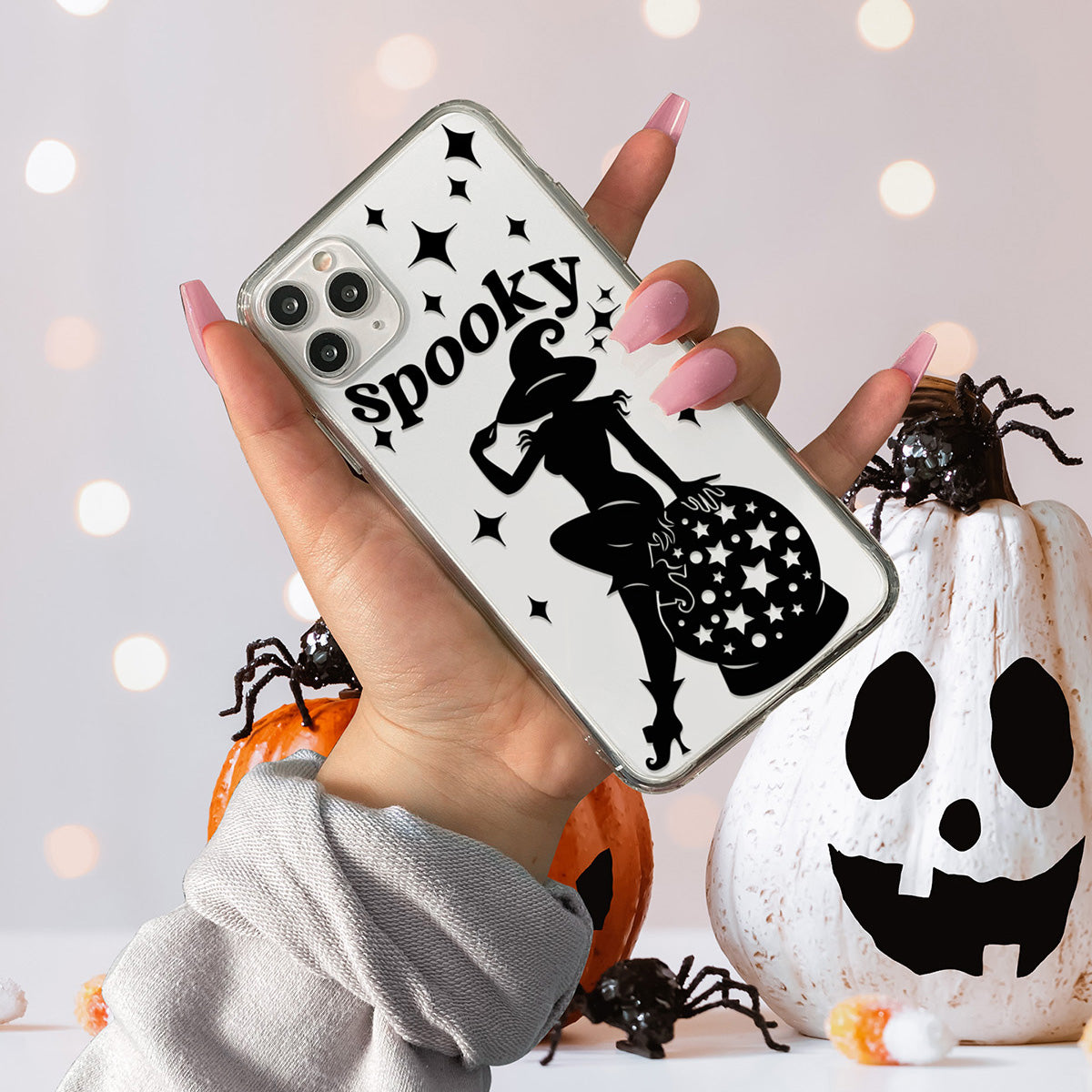 spooky witch halloween iphone deksel