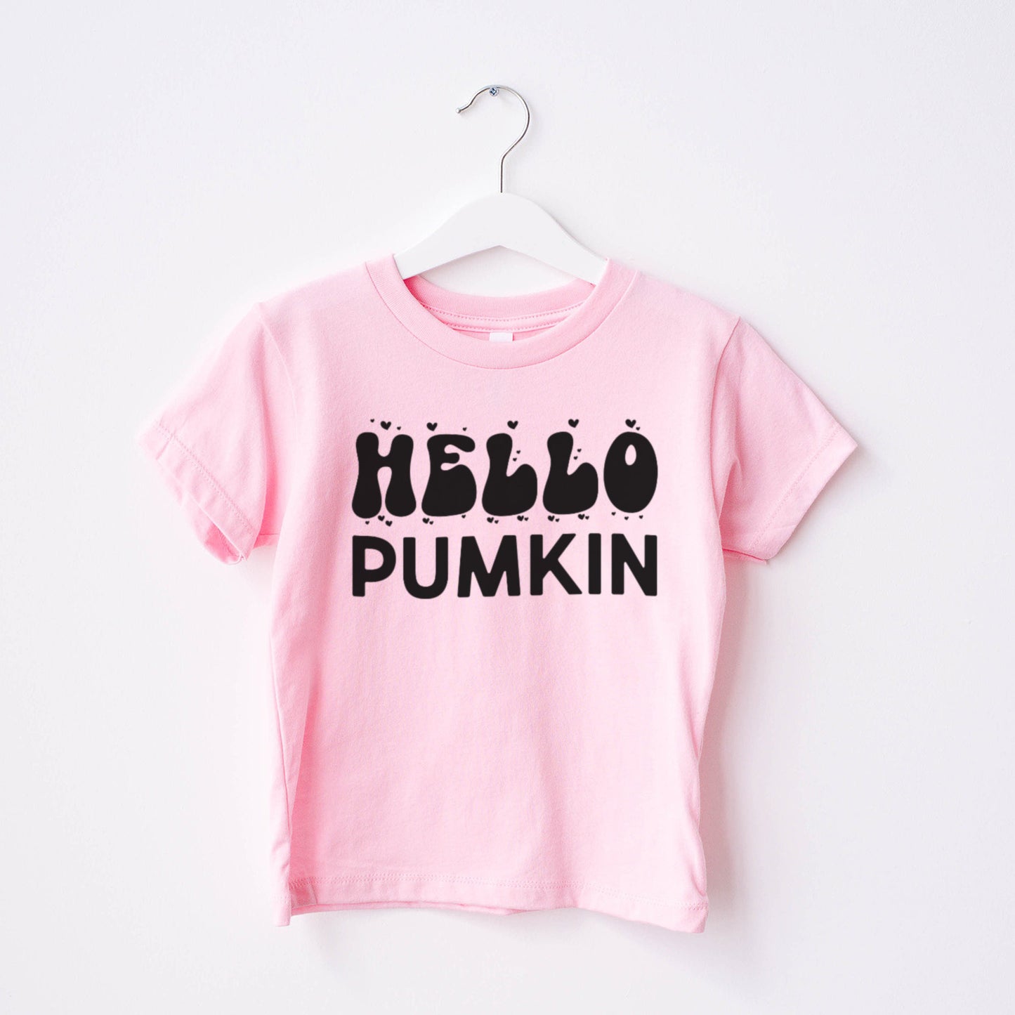 Rosa Hello Pumpkin t-skjorte