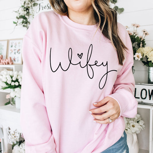 Pink Wifey Sweatshirt