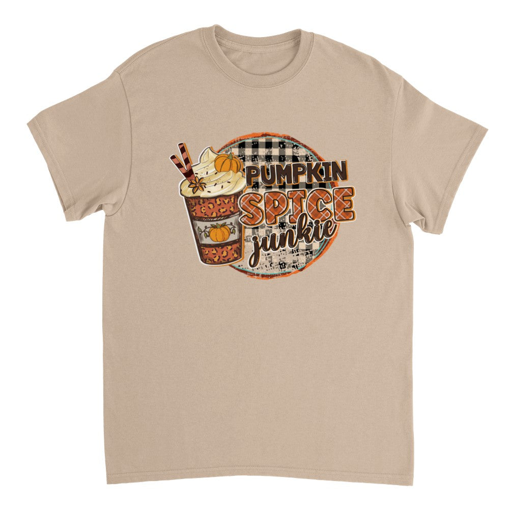 Pumpkin Spice Junkie Tan T-shirt