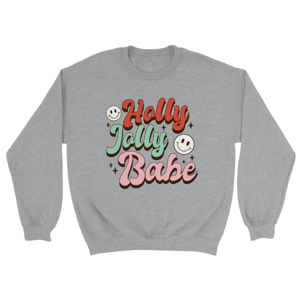 Julegenser Holly Jolly Sportsgrå